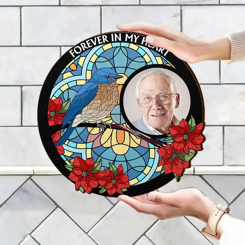 Custom Photo I'm Always With You Memorial - Personalized Custom Shaped Wood Sign