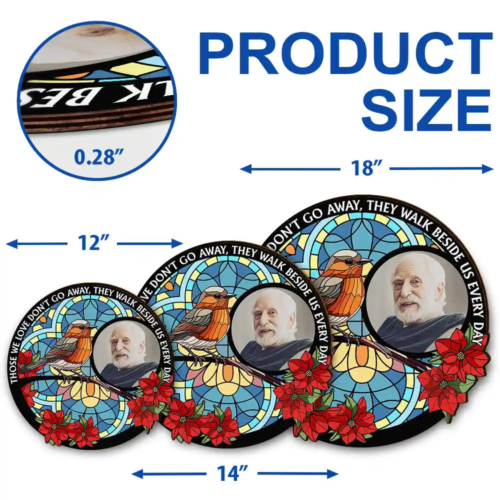 Custom Photo I'm Always With You Memorial - Personalized Custom Shaped Wood Sign