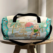 Juste une fille qui aime la plage - Sac de sport personnalisé