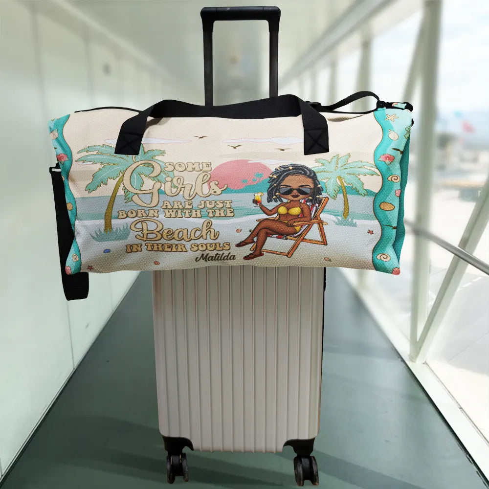 Juste une fille qui aime la plage - Sac de sport personnalisé