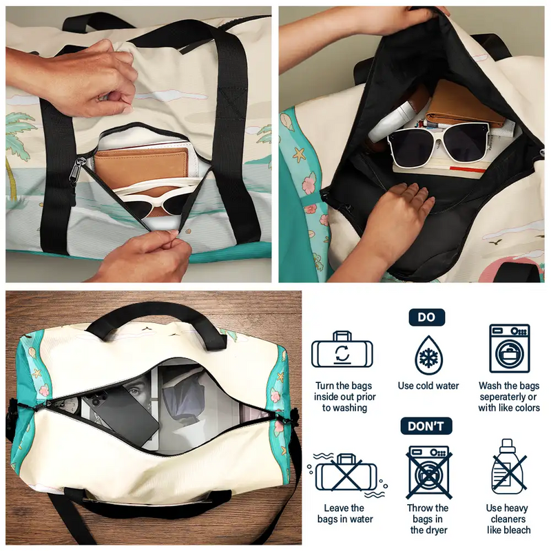 Just A Girl Who Loves Beaches - Personalized Duffle Bag