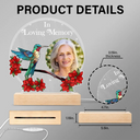 Custom Photo I'm Always With You Memorial - Personalized 3D Led Light Wooden Base