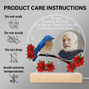 Custom Photo I'm Always With You Memorial - Personalized 3D Led Light Wooden Base