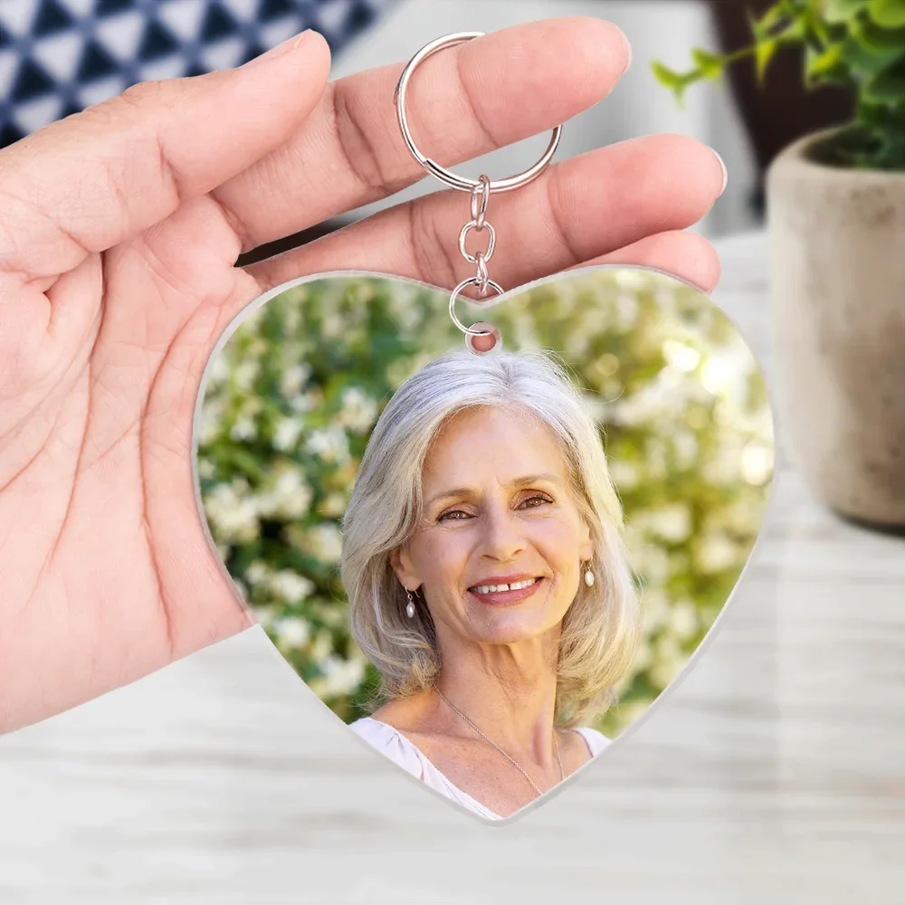 Custom Photo Keep Making Her Proud - Personalized Acrylic Keychain