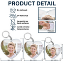 Custom Photo Keep Making Her Proud - Personalized Acrylic Keychain