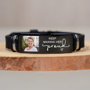 Custom Photo Keep Making Her Proud - Personalized Engraved Bracelet