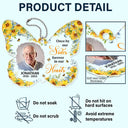 Custom Photo Your Wings Were Ready But My Heart Was Not - Personalized Acrylic Car Hanger