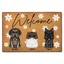 Welcome Dog Cat - Personalized Doormat