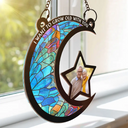 Custom Photo From Our First Kiss Till Our Last Breath - Personalized Window Hanging Suncatcher Ornament