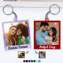 Custom Photo Couple Bestie Sister Family - Personalized Acrylic Keychain