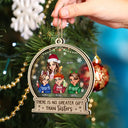 There Is No Greater Gift Than Sisters Christmas - Personalized 2-Layered Mix Ornament