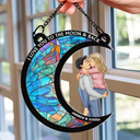From Our First Kiss Till Our Last Breath Couple - Personalized Window Hanging Suncatcher Ornament