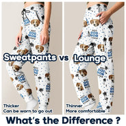 Custom Photo,Pet Lovers,Pet Mom,Pet Dad,Happy - Custom Photo Best Dog Cat Dad Mom Ever - Personalised Pyjama Bottoms