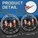 Les amitiés photo personnalisées peuvent commencer sur le lieu de travail Collègues de Noël - Ornement en verre rond personnalisé 