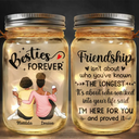 Friendship I'm Here For You - Personalized Mason Jar Light