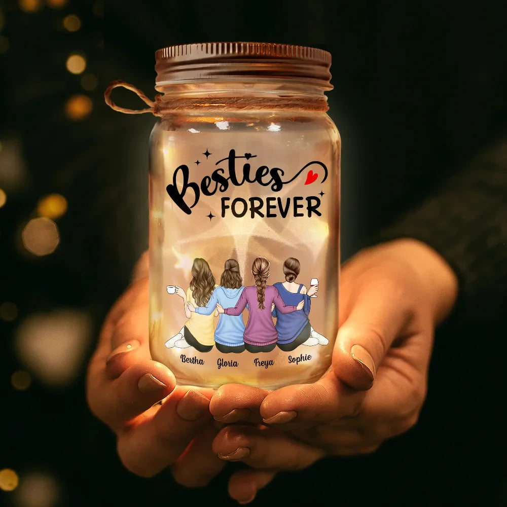 Friendship I'm Here For You - Personalized Mason Jar Light