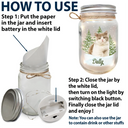 Memorial,Sad,Pet Lovers,Cat Lovers,Dog Lovers - Custom Photo Pet Memorial When Tomorrow Starts Without Me - Personalized Mason Jar Light