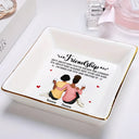 Gift For Bestie,Gifts For Colleagues,Happy - Friendship I'm Here For You - Personalized Ring Dish