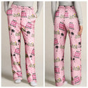 Pet Lovers ,Dog Lovers - Best Dog Mom Dad Ever Lying Dog - Personalized Pajama Pants