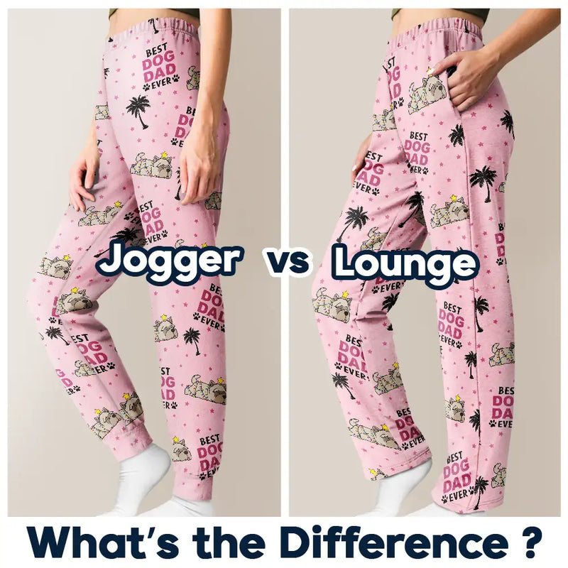 Pet Lovers ,Dog Lovers - Best Dog Mom Dad Ever Lying Dog - Personalized Pajama Pants