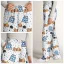 Pet Lovers ,Dog Lovers - Best Dog Mom Dad Ever Lying Dog - Personalized Pajama Pants