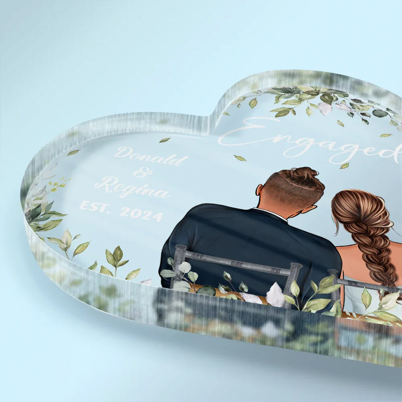 Heart Shaped Acrylic Block Gift For Him – Romantic Anniversary, Valentine's, Birthday Present For Boyfriend/Husband | I Love You Keepsake