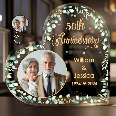 Heart Shaped Acrylic Plaque