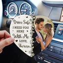 Gift For Couples, Gift For Husband, Gift For Wife, Gift For Boyfriend, Gift For Girlfriend - Custom Photo I Need You Here With Me - Personalized Custom Shaped Car Visor Clip