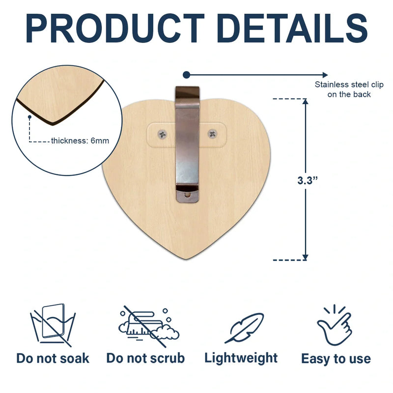 Custom Photo I Need You Here With Me - Personalized Custom Shaped Car Visor Clip