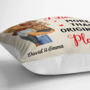 Gift For Couples, Gift For Husband, Gift For Wife, Anniversary, Gift For Boyfriend, Gift For Girlfriend - Turns Out I Like You More Than Originally Planned Couple - Personalized Pillow
