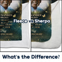 Memorial, Family - Custom Photo A Hug From Heaven Family Memorial - Personalized Fleece Blanket, Sherpa Blanket
