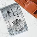 Memorial, Family - Custom Photo I Will Carry You Until I Can See You Again - Personalized Aluminum Wallet Card