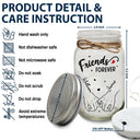 Gift For Bestie, Gift For Sisters - I Promise You Won't Have To Face Them Alone - Personalized Mason Jar Light