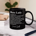 Gifts For Colleagues,Happy - Boss Lady Who Is Remarkable Leader - Personalized Mug