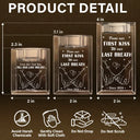 Gift For Couples, Gift For Husband, Gift For Wife, Gift For Boyfriend, Gift For Girlfriend - From Our First Kiss Till Our Last Breath - Personalized Crystal Candle Holder