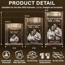 Gift For Couples,Gift For Husband,Gift For Wife,Gift For Boyfriend,Gift For Girlfriend,Love,Wedding - Custom Photo The Date We Became Mr. & Mrs. - Personalized Crystal Candle Holder