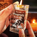 Memorial,Pet Lovers,Dog Lovers,Sad - Custom Photo Memorial When You Miss Me - Personalized Crystal Candle Holder