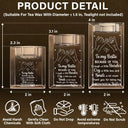 Gift For Bestie,Gift For Sisters - Bestie Because Of You I Laugh A Little Harder - Personalized Crystal Candle Holder