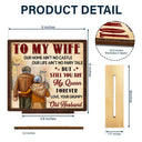 Gift For Couples, Old Couples, Gift For Wife, Gift For Husband - Couple To My Wife Our Home Ain't No Castle - Personalized Custom Shaped 2-Layered Wooden Plaque
