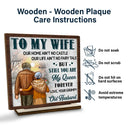 Gift For Couples, Old Couples, Gift For Wife, Gift For Husband - Couple To My Wife Our Home Ain't No Castle - Personalized Custom Shaped 2-Layered Wooden Plaque
