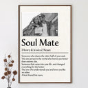 Gift For Couples, Gift For Husband, Gift For Boyfriend, Gift For Girlfriend, Gift For Wife - Custom Photo Couple Soul Mate - Personalized Poster