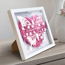 Gift For Grandma, Gift For Mother - Mom Grandma Nana Butterfly - Personalized Flower Shadow Box