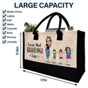 Gift For Grandma, Grandma - Grandkids, Gift For Mother - Living That Grandma Life - Personalized Canvas Tote Bag