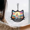 Pet Lovers,Cat Lovers,Cat Mom,Cat Dad - Cat Mom Cat Dad A Bond That Can't Be Broken - Personalized Window Hanging Suncatcher Ornament