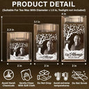 Custom Photo, Memorial, Parents, Sad, Family - Custom Photo Memorial I'm Always With You - Personalized Crystal Candle Holder