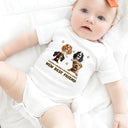 New baby,Dog Lovers,Pet Lovers,Happy,New Mom,New Dad - Baby New Best Friends - Personalized Baby Onesie
