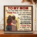 Gift For Mother, Mom, Daughters - To My Mom I Need To Say I Love You - Personalized Custom Shaped 2-Layered Wooden Plaque