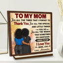 Gift For Mother, Mom, Daughters - To My Mom I Need To Say I Love You - Personalized Custom Shaped 2-Layered Wooden Plaque