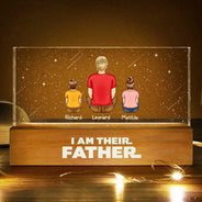 I Am Their Father - Personalized Rectangle LED Light