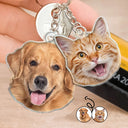 Pet Lovers, Dog Lovers, Cat Lovers - Custom Photo You Are My Sunshine - Personalized Cutout Acrylic Keychain